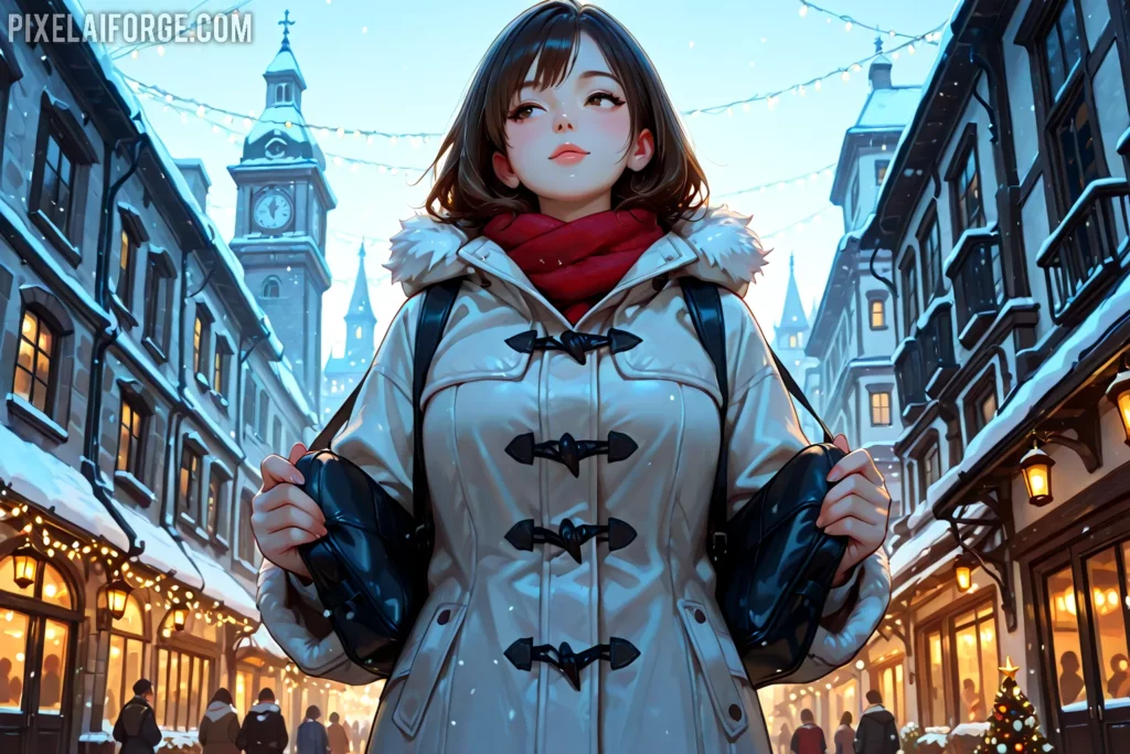 mejores prompt para crear imágenes anime navideños