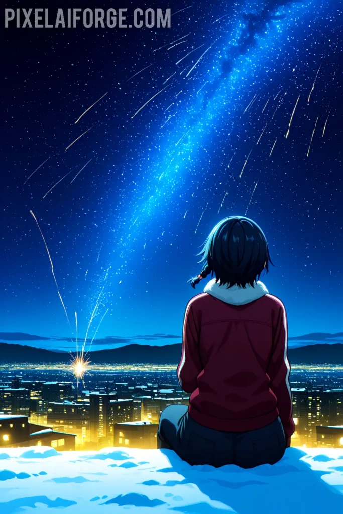 mejores prompt para crear imágenes anime navideños