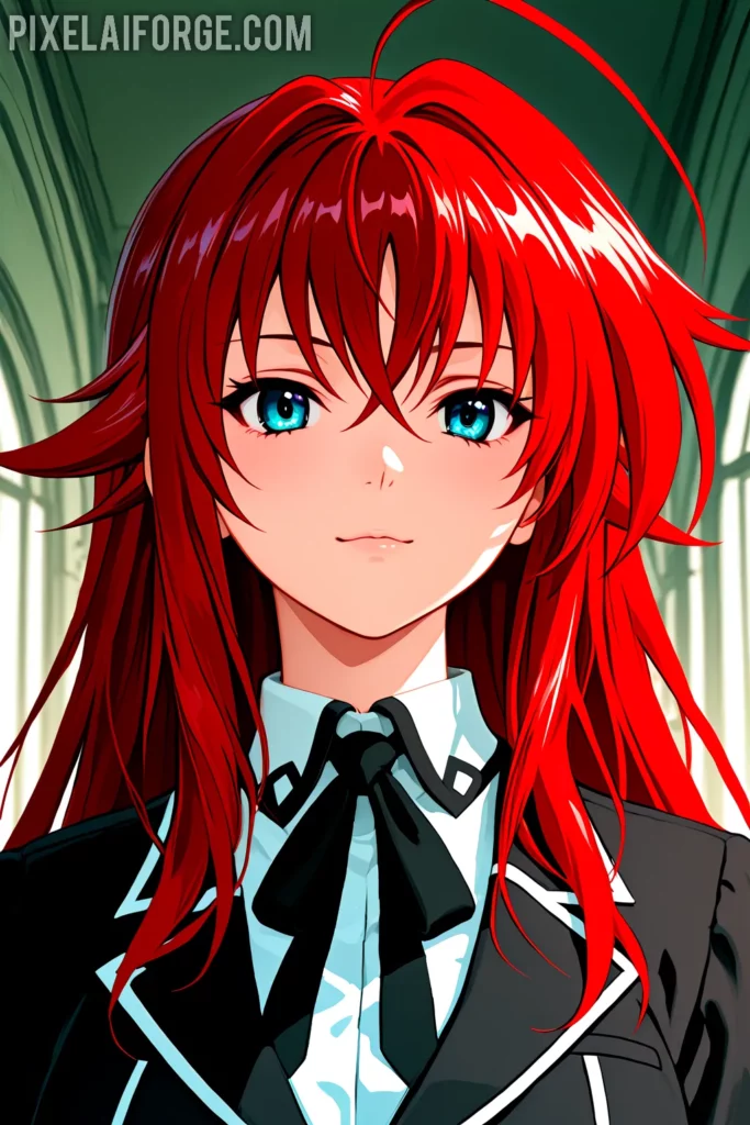 Rias Gremory clásica y elegante