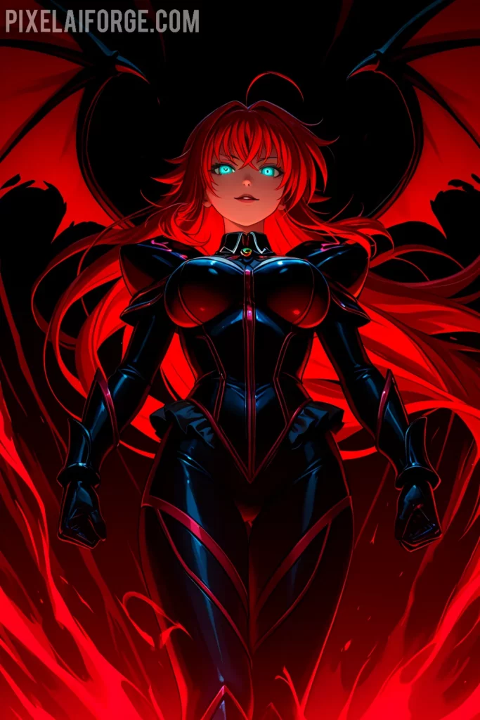 Rias Gremory demoníaca y poderosa
