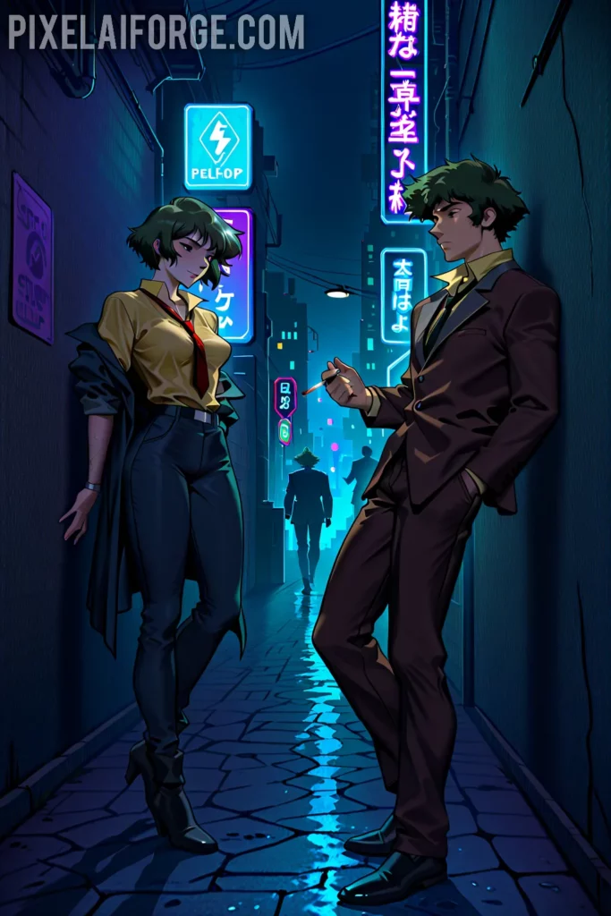  Cowboy Bebop con Stable Diffusion, inspirados en el estilo único de la serie