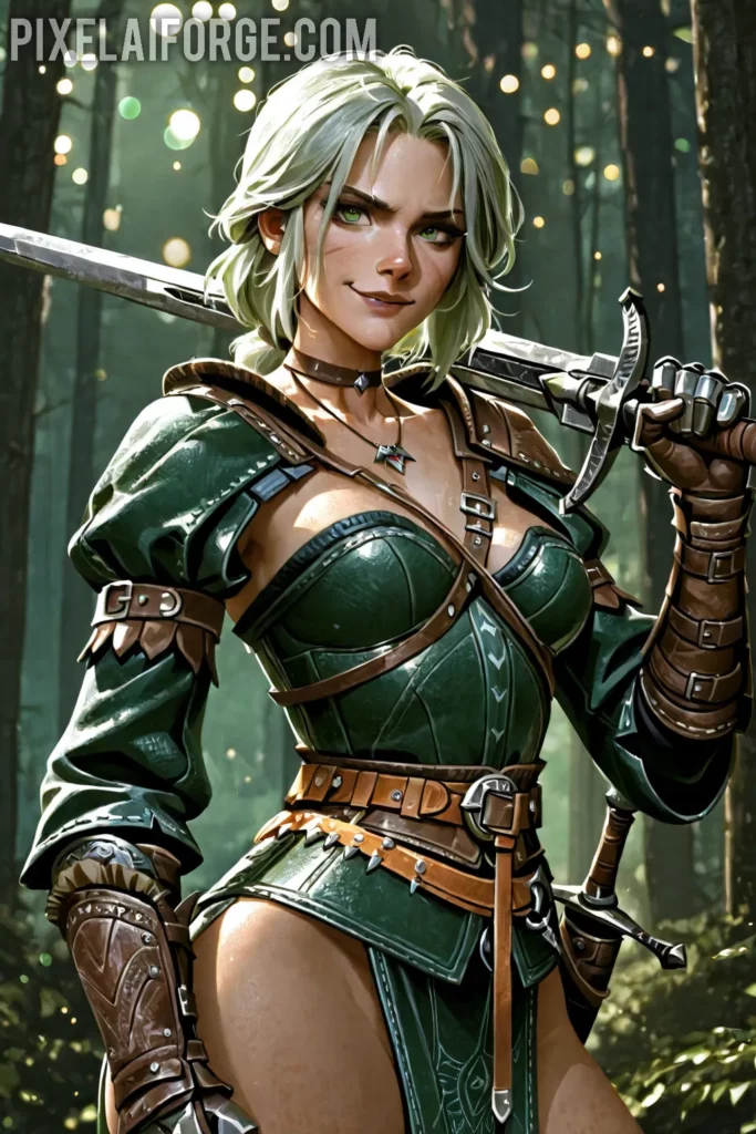 Portrait of Ciri from The Witcher