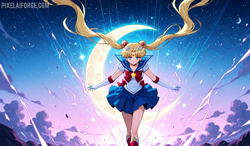 Sailor Moon con Stable Diffusion, perfectos para conseguir ese estilo mágico y icónico